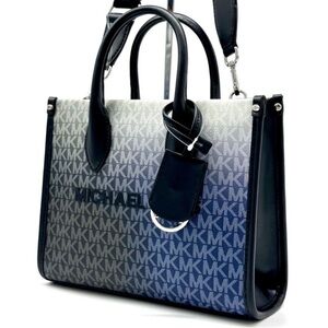 Michael Kors Mirella Small Ombré Signature Logo Crossbody Bag Black Multi